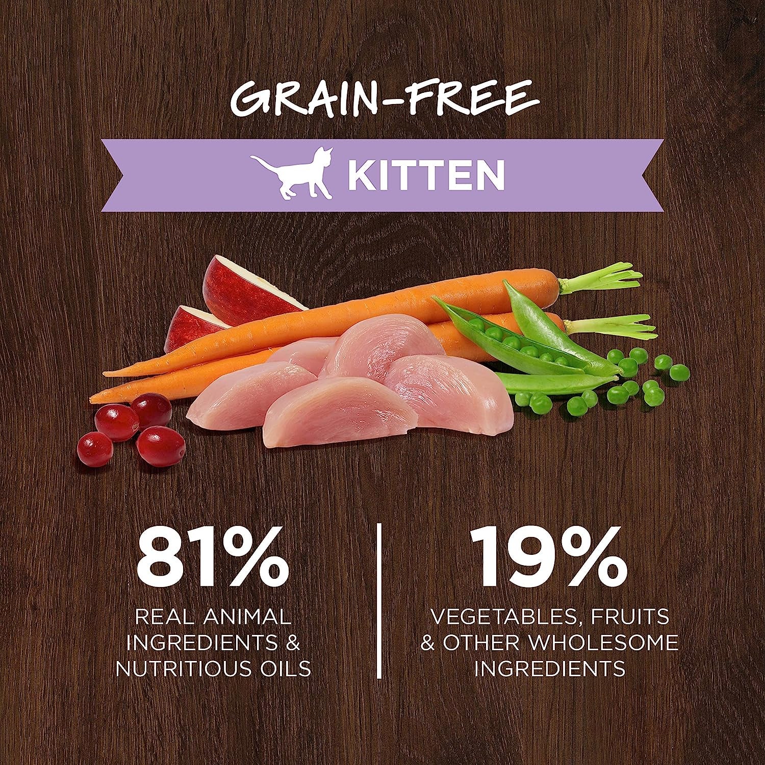 Grain Free Kitten Food, Original Kitten Recipe Natural Dry Cat Food or Wet Cat Food